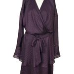 Joie  Marcel Blackberry Houndstooth Print Wrap Dress Size US‎ XL Photo 0