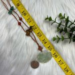 Jade tiger eye agate green quartz rope necklace Photo 2