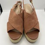H by Halston  Stella suede leather wedge sandals women’s Size 8 1/2M Photo 4