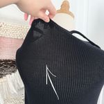 & Other Stories & Other Stories Ribbed Midi Dress Black Sz M Photo 5