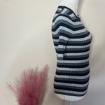 Who What Wear  • striped short sleeve ribbed knit top Photo 10
