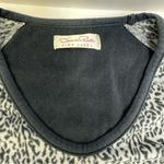 Oscar de la Renta Pink Label Leopard Print Fleece Pullover Top - Size L Photo 3