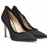 Sam Edelman Black Halan Frayed Pointed Toe Pump Photo 0