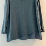 Soft Surroundings Sweater Teal Scoop Neck w/Chiffon Lining XL? *See Measurements Photo 8