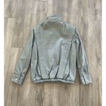 COMINT Genuine Leather Jacket Made in Argentina Size 9/10 Gray Vintage 1980s Photo 1