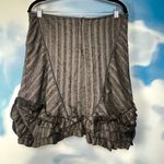 Ruffled tweed midi skirt Brown Size XL Photo 4