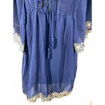 Flying Tomato Women's Short Bell Sleeves Lace Tassels Tunic dress Navy Blue Medi Photo 5