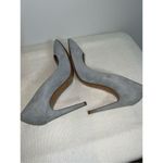 Ralph Lauren Purple Label Baby Blue Suede Heel Pump 38.5 US 8 Photo 4