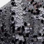 ZARA NWOT All Over Heavy Sequins Bloggers Fave Jacket / Blazer Black Medium Wool Photo 5