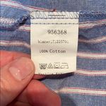 SheIn Classic Blue/White Striped Open Front Blazer Photo 12