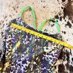 Lululemon Dancing Warrior Purple Green Pistachio Floral Tank Top Strappy Back 6 Photo 3