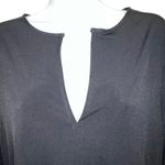 EXPRESS  Black V-Neck L/S Top Lace Sleeve Insets NWOT Size‎ Small Photo 2