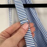 Lands' End Womens 26W Blue White Striped Faux Wrap Swim Dress Tummy Control Photo 4