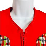 Vintage 70s Zip Front Red Blue Cropped Short Sleeve Bolero Jacket S NEW Tags Photo 2