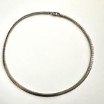 Sterling silver omega chain necklace Silver Photo 0