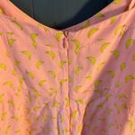 ZARA Pink/Yellow Banana Print Shorts Romper | Women’s Size XS Photo 5