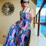 J.Crew Ratti Kaleidoscope Floral Maxi Apron Dress 4 Photo 2