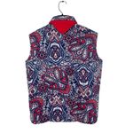VTG 60s Woolworth Primstyle Blouse NWT Red White Blue Paisley Made in Japan M Size M Photo 3