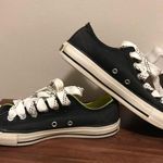 Converse Woman’s All Star sneakers with a double tongue black neon green size 8 Photo 1