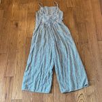 Old Navy  striped linen blend jumpsuit small Photo 6