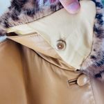 vintage Dero by Rocco D'Amelio Button Leather Jacket with Mink fur collar Photo 3