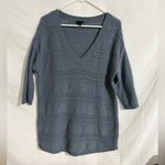 Torrid Pointelle Pullover V-Neck Tunic Sweater Photo 1