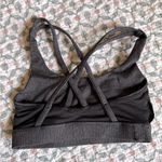 Lululemon Herringbone Sports Athletic Bra in Grey Black 2 Photo 4