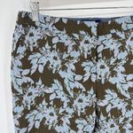 NWT le’s Floral Metallic Trousers Giglio IT 44 (USM/8) Brown Size M Photo 2