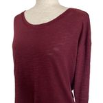 Chaser  Maroon Casual Long Sleeve T Shirt Size Small Relaxed Fit Photo 1