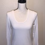 Active Basic Active Basics white stretchy long sleeve top Photo 1