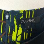 Cushnie Square Neck Neon Palm Bandage Side Tank Top Size 6 Photo 3