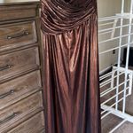 Luxxel Metalic Bronze Maxi Gown Photo 2