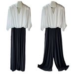 Dress Barn Black and White Jumpsuit Black and white jumpsuit by Photo 1