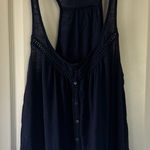 Aeropostale  Dark Blue Lace-Trimmed Tank Top / M28 Photo 0