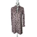 Tuckernuck Brooke Wright Designs for Pink Leopard Long Sleeve Dress XS Photo 6