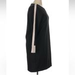 J.Crew Black Dusty Rose Wool Blend Long Sleeve Zipper Sweater Dress Size 14 L Photo 3