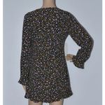 ZARA  Floral Print Long sleeve Mini Dress Black S Photo 5