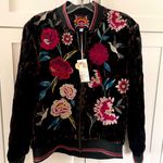 Johnny Was NWT!  - Junia Velvet Quilted Bomber Embroidered Leopard Jacket Size S Photo 0