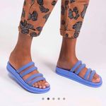 Melissa Black Soft Wave 4 Strap Vegan Slide Sandals Size 8 Photo 1