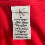 Calvin Klein Jeans Vintage Logo Tee Shirt- Red- Size Medium Photo 4