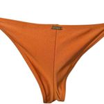 Cult Gaia NEW  MISHA ADJUSTABLE BIKINI BOTTOM IN SUNBURST ORANGE CORAL Photo 1