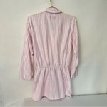 Victoria's Secret Shirt Dress Nightgown Pajama Size Small Pink White Silver Photo 2