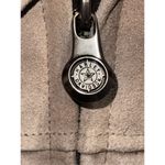 HARLEY DAVIDSON Cream SUEDE LEATHER CROP MOTORCYCLE RIDING JACKET Women's Size Tan Size M Photo 3