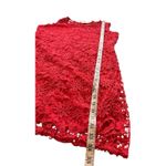 Skies Are Blue Skies Are Blue Lace Mini Dress Womens XL Red Crochet Sleeveless Summer Short Photo 2