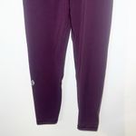 P’Tula maroon women’s new full length high rise crossover leggings Purple Size M Photo 2