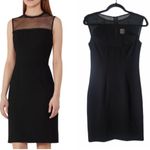 Reiss | Black Sheer Panel Sleeveless Dress Size 0 Photo 8