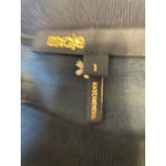 Maje  Black Floral Pleated Midi Dress Long Sleeve Smocked Waist Size L Photo 2