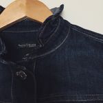 White House | Black Market Ruffled Denim Jacket | Size 00 Photo 6