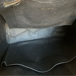 CUYANA Trapeze Large Satchel Black Pebbled Leather Top Handle‎ School Work Bag Photo 10