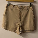 Urban Renewal UO Made from Vintage Fabrics Tan High Waisted Shorts Sz S EUC Photo 0
